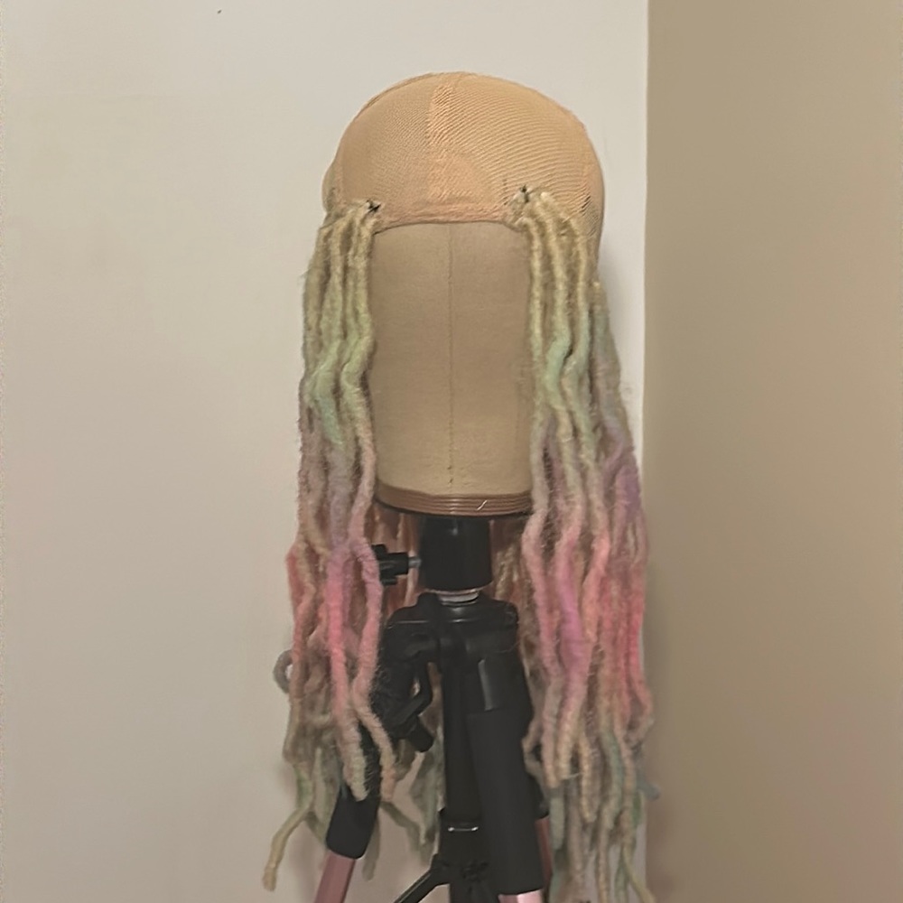 Muilt color soft loc scarf wig
